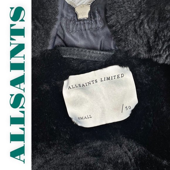 All Saints Black Oversized Jacket - Picture 12 of 14